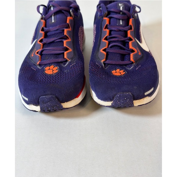 Nike Air Zoom Structure 24 Clemson Tigers Running Shoes Mens Purple Orange‎ - Picture 6 of 10